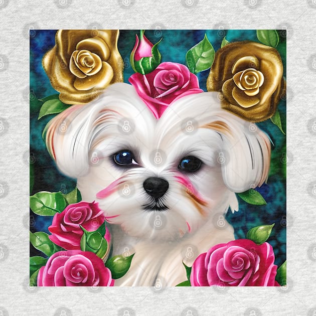 Maltese Dog Princess by AnnieDreams